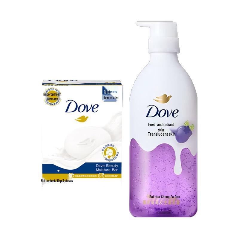 Dove Essence Shower Gel & Creamy Body Bars Set