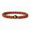Natural Wood Star Moon Bodhi Seeds Bead Bracelet Promotes Meditation Wisdom & Good Luck Fortune Enlightenment Harmony Jewelry