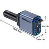 Super Fast Charger Car Charger with Cable & Type-C USB-A Port & Star Top Projection Applicable to Most Electronic Devices