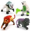 Kids Western Mythological Animal Pvc Figures Collection With Realistic Fire Lion And Ice Bear For Learning