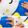 MORIPiLO Morishita Body Hello for Children and Adults Bag Fluffy Plush Character 4620757 Pillow, Kitty, Blue, (Gift Included), Approx. 45cm, Cushion,