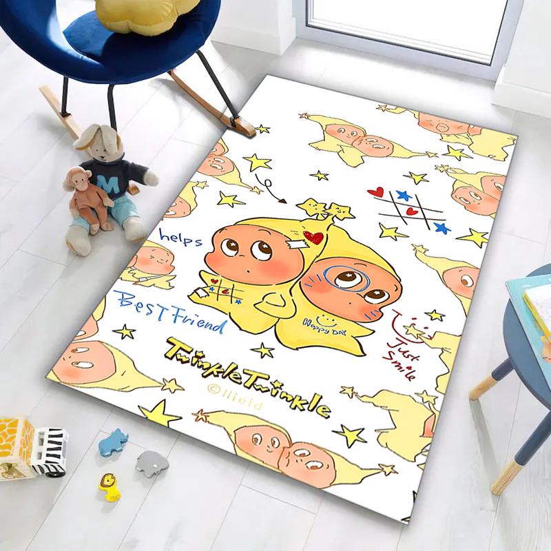 Twinkle Twinkle Starry Night Magic Carpet Home Decor Suitable For All Seasons Bathroom Mat Dormitory Decoration Christmas Gifts