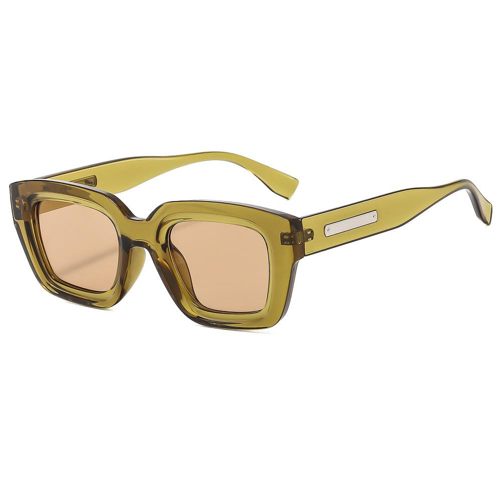 Óculos de Sol Estilo Quadrado Geométrico Uv400 Para Mulheres e Homens Com Proteção Uv Polarizada Gratuita Para Atividades ao Ar Livre