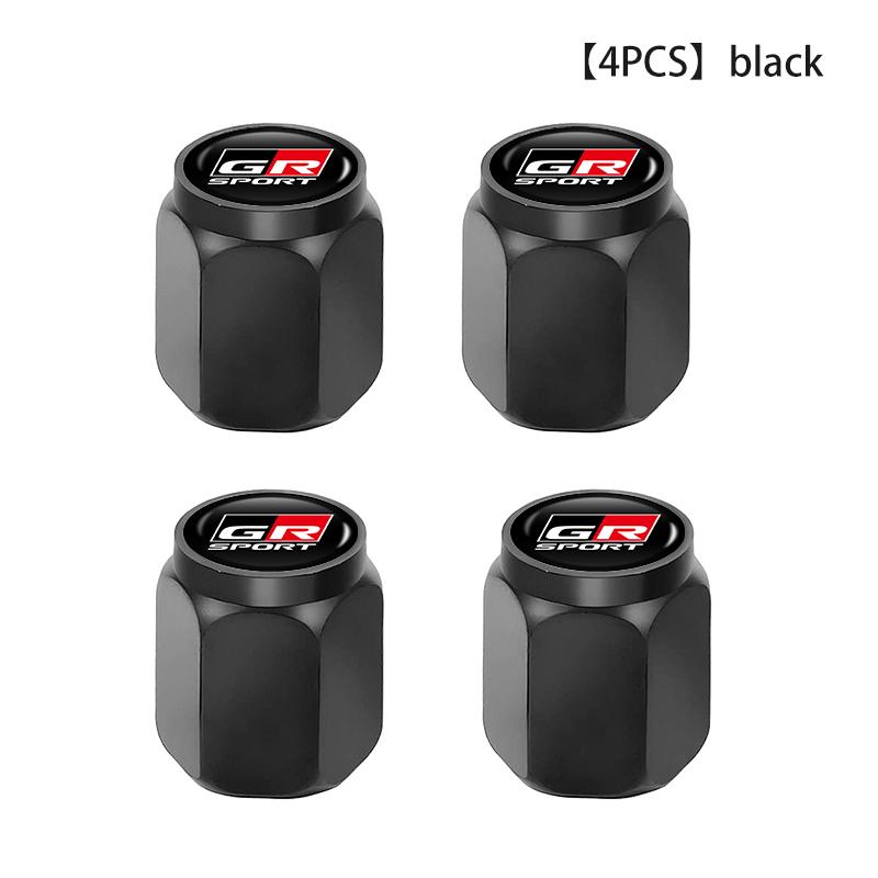 

4PCS Car Logo Metal Wheel Tire Valve cover Cap Auto Styling Accessories For Toyota GRsport Yaris Corolla Rav4 CHR Auris Cruiser
