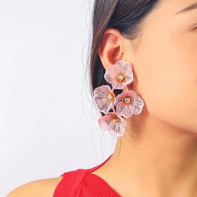 Elegant Floral Tassel Earrings: High-End Niche Fashion