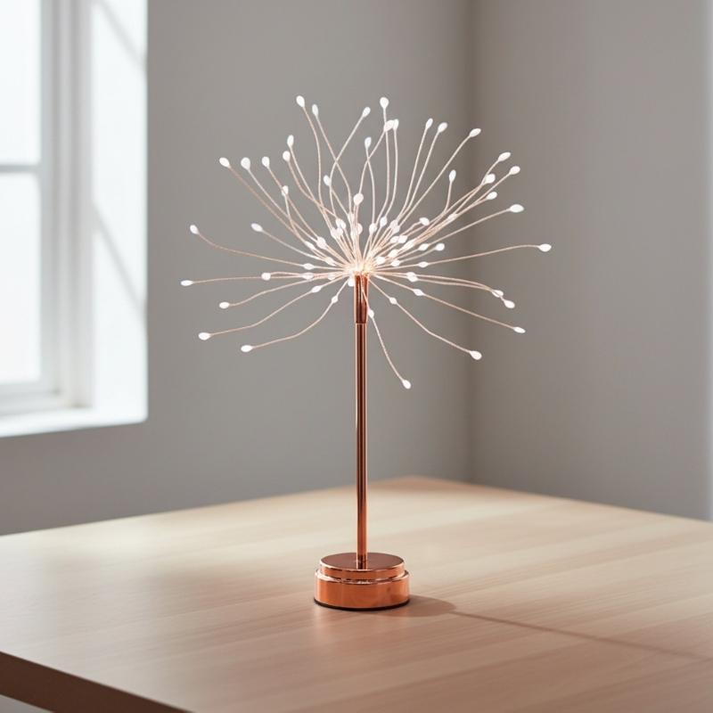 360 Degree All Around Illumination LED Copper Wire Light Plastic Texture Safe for Children Perfect for Family Gatherings