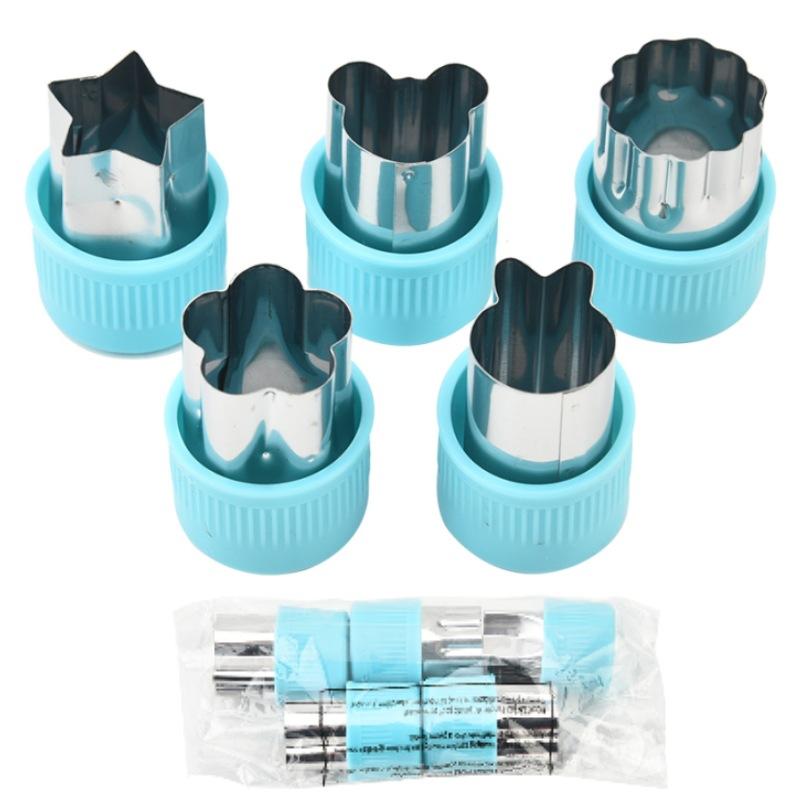 Stainless Steel Fruit Cutting Flower Mold Small Wonton Cookie Mold Vegetable Flower Cutter Butterfly Noodle Tool