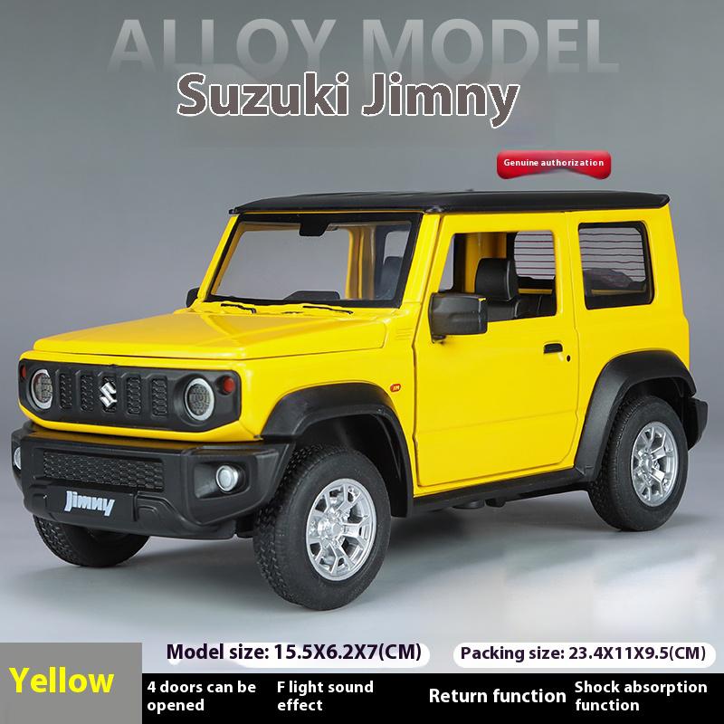 1:24 Suzuki Jimny SUV Tout-Terrain Alliage Moulé Sous Pression Modèle Véhicule Son & Lumière Collection Présentoir Hobby Décoration Cadeaux Pour Petit Ami