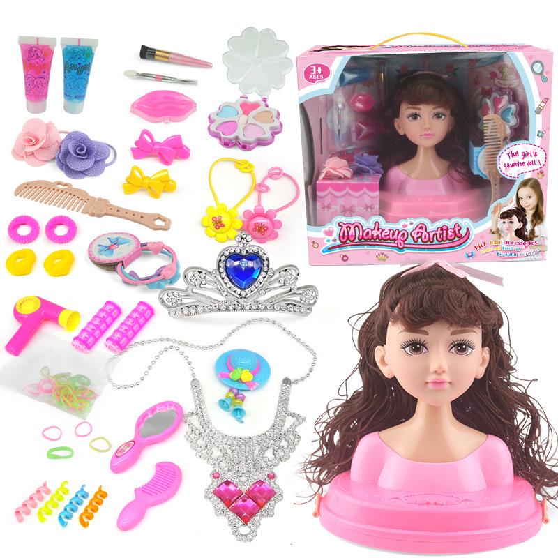Hair Styling Barbie Doll Set: Half-body Princess Makeup Toy for Girls