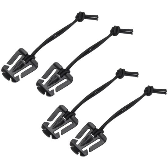 4Pcs Backpack Buckle Waterproof Strong Load Bearing Anti-lost Tear-resistant Carabiner Fastener Securing Clip