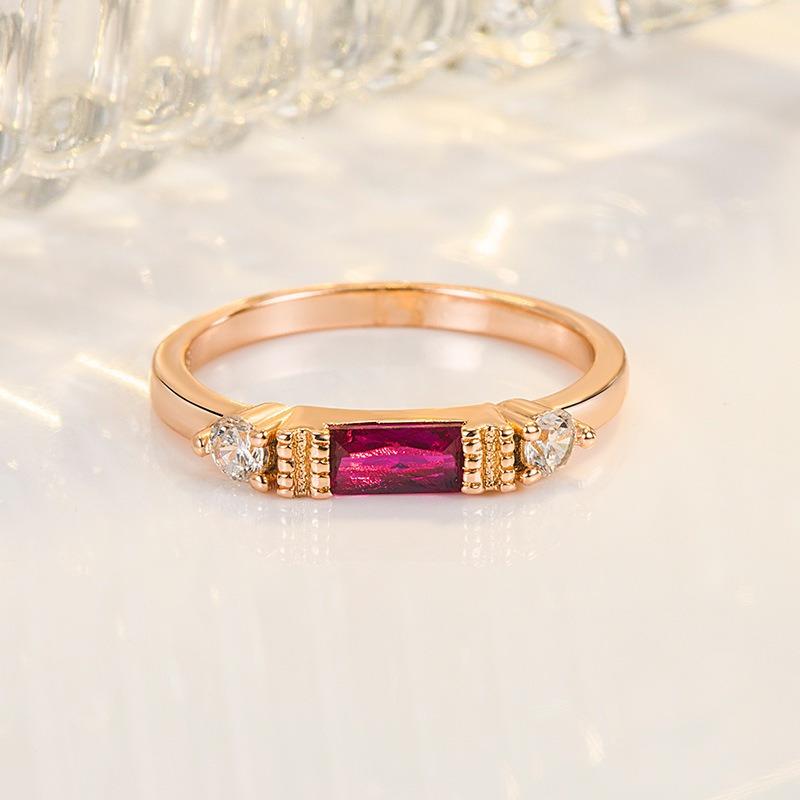 

Кольцо с изумрудом для женщин, с геометричным и минималистичным дизайном, модное кольцо, которое не тускнеет долгое время 10