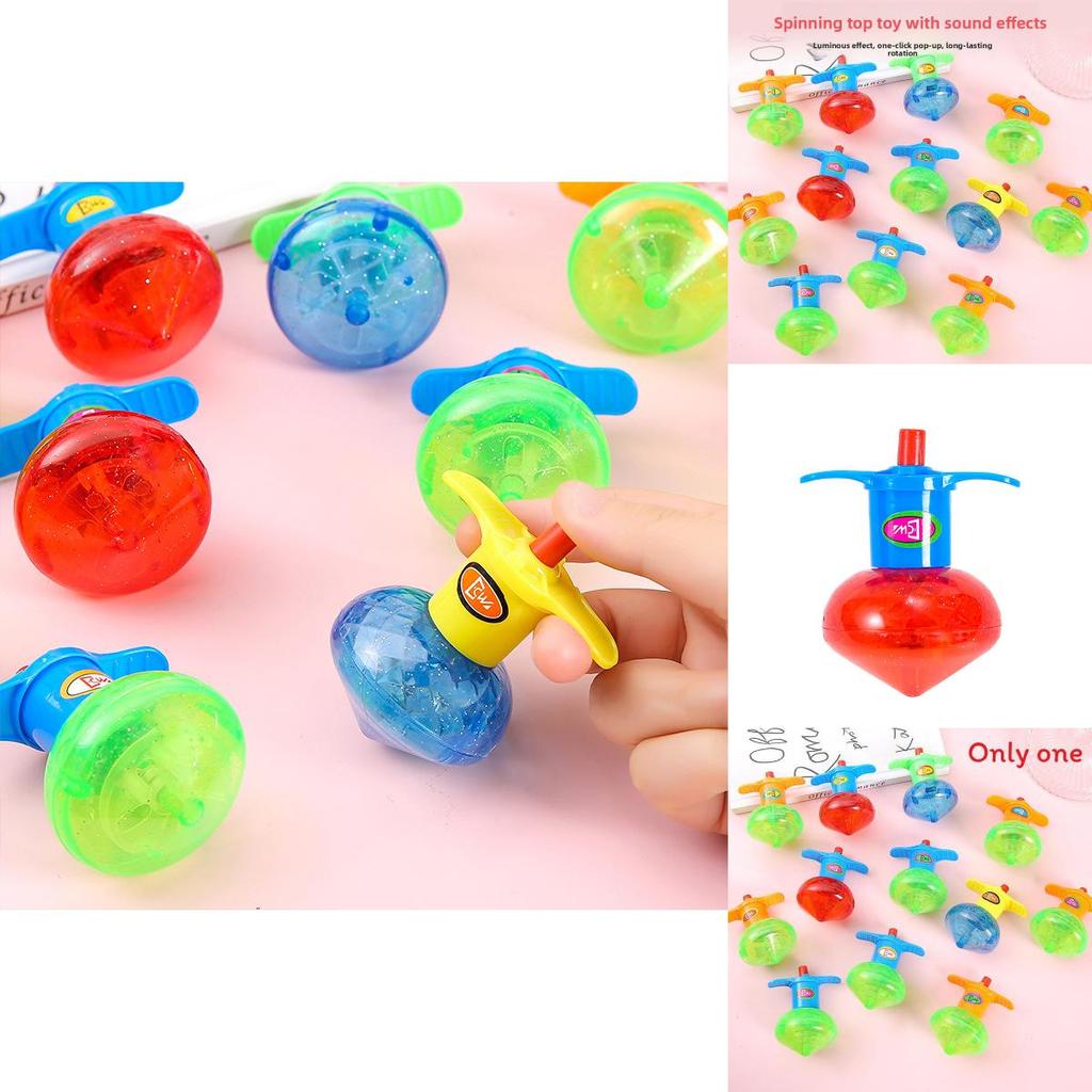 Plastic Spinning Top Toy For Kids With Colorful Ejector Features Suitable For Children And School Play
