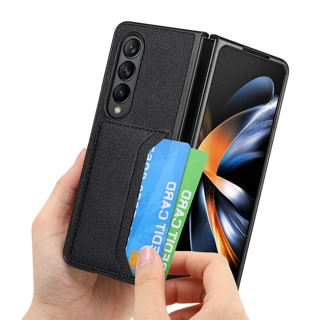 Card Holder Slim Protection Fashion Leather Case For Samsung Galaxy Z Fold 4 Fold3 Fold4 Fold2 Zfold4 Fold 3 2 5g Phone Bag