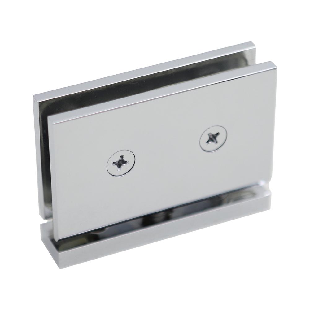 Brass Wall Mount Glass Bracket 360 Degree Adjustable for Shower Doors 8 12mm Stylish and Sturdy for Bathroom Installations