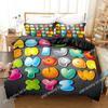 Alphabet Lore Beding Set 3D Printed Suitable for Bedrom Soft with Soft Fabric Duvet Cover Set With Pilowcases Children Kids Home Textile