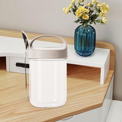 Overnight Oats Container On The Go Leakproof Take and Yogurt Cup Salad Meal Prep Jar for