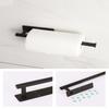 Self Adhesive Toilet Paper Towel Holder Punch-free Roll Paper Holder Kitchen Hook Storage Holder Stainless Steel Wall Mount