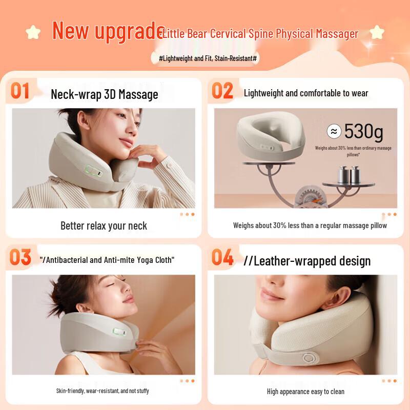 Portable U-shaped Neck Massager with Heat