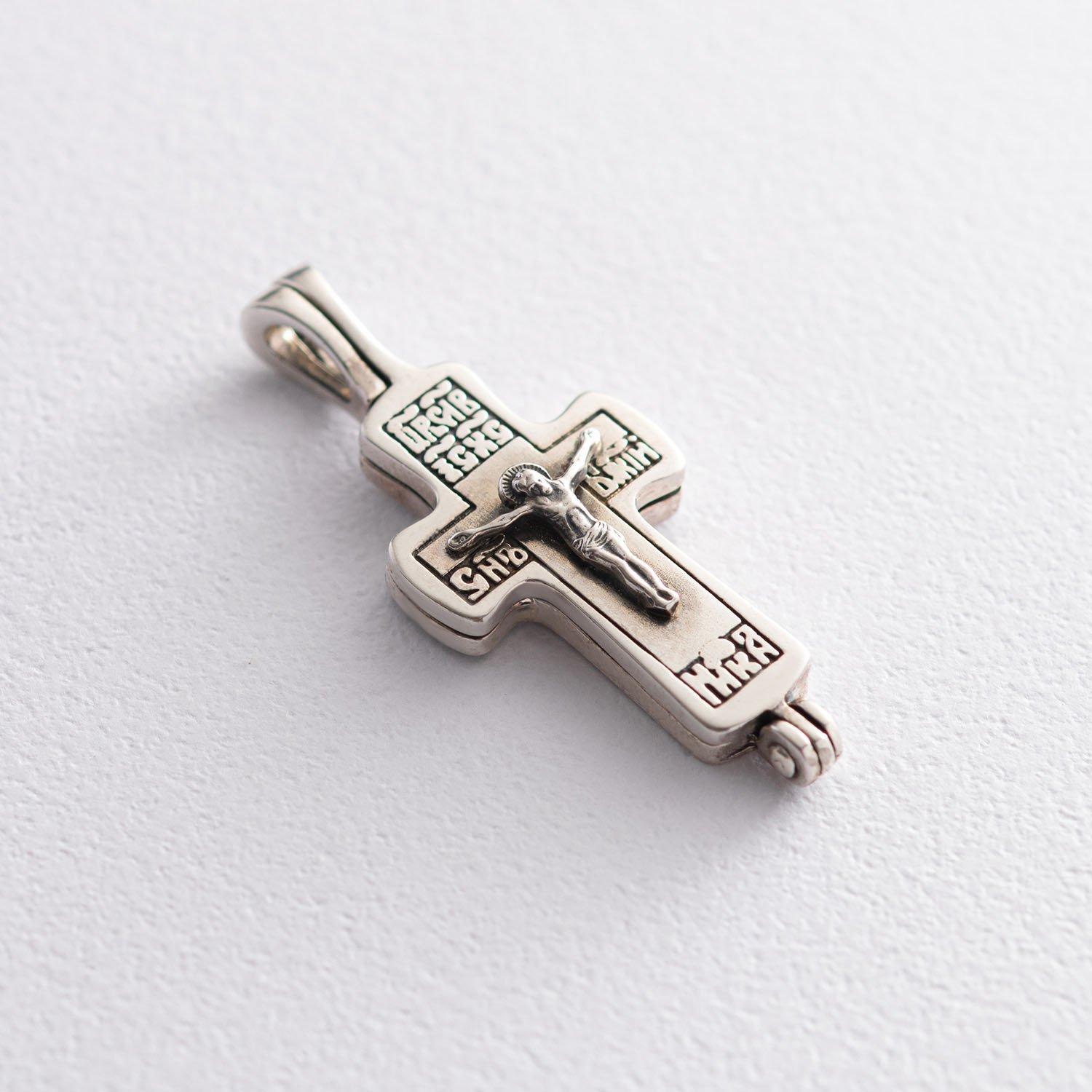 

Срібний хрест-мощевик із розп яттям Oniks срібний