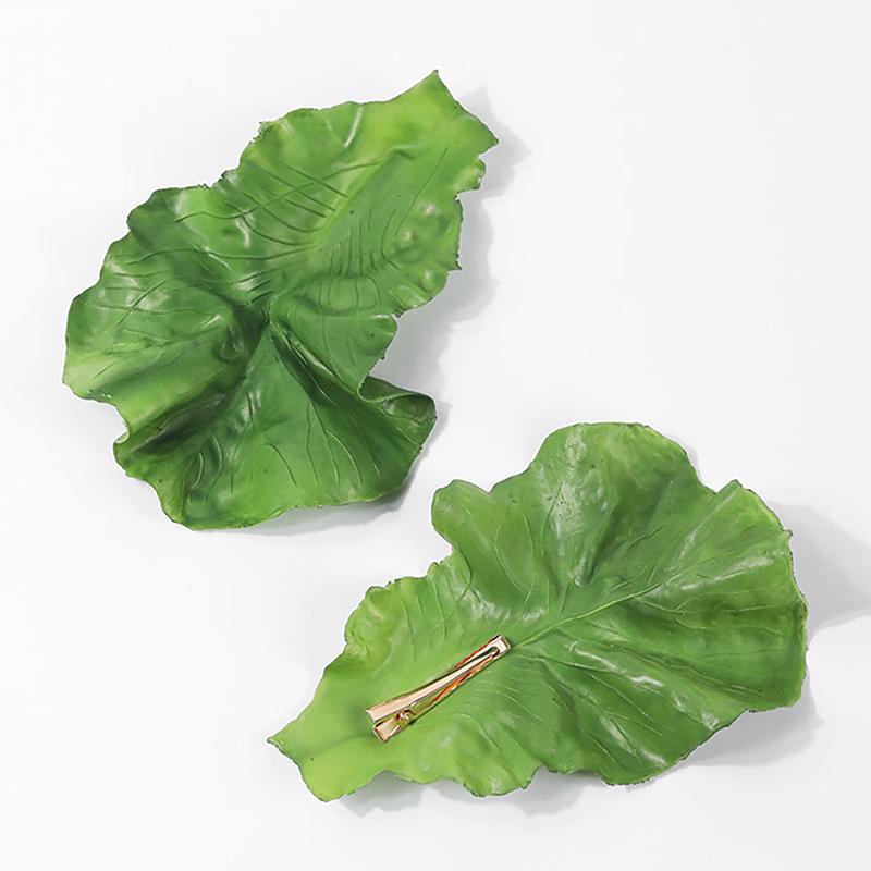 Creative Simulation Lettuce Hair Clip Green Vegetable Leaves Hair Ornaments Girl Headdress