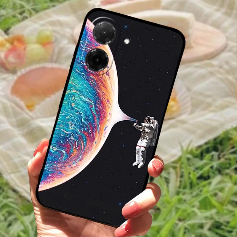 Funda de Dibujos Animados de Moda de Lujo Para Redmi A5 4G Cubierta Trasera de Silicona Suave a Prueba de Golpes Para Teléfono Xiaomi Poco C71 4G Parachoques Carcasa Fundas