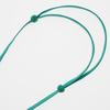 HERMES Ism Pigman Necklace 052880FL Green/purple lacquer/silk 25.9g Women Used