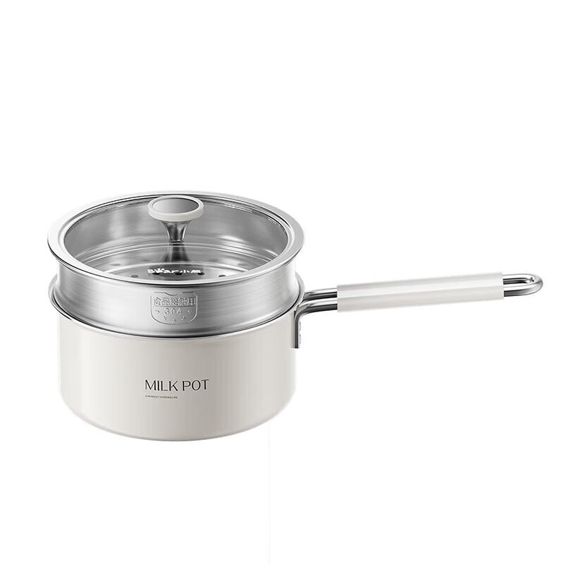 Bear 16cm Stainless Steel Milk/Baby Food Pot with Steamer