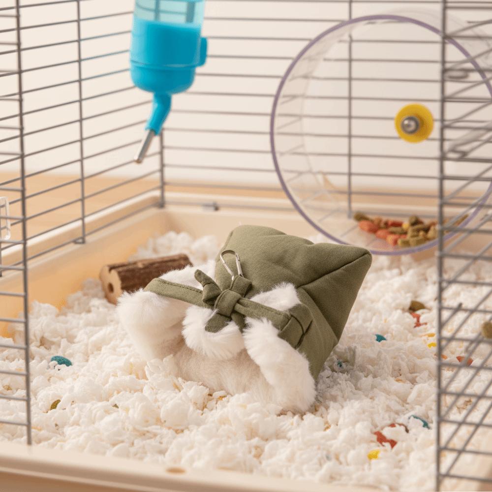 Small Animal Bed Warm Hamster Sleeping Bag Soft Windproof Weasel Sleeping Bag Non-slip Fluffy Pet Cotton Nest Small Pet Use