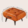 New Space Saving Foot Stool PU Leather Portable Shoe Changing Stool High Rebound with Handle Stool Chair Home