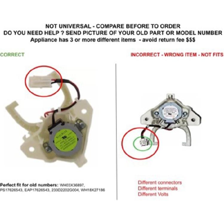 WH18X27186 CKDX27186X6 Washing Machine Actuator for GUD24ESSM0WW GUD24ESSM1WW GUD24GSSM0WW GUV27ESSM0WW GUV27ESSM1WW