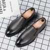 Fashion British Style Leather Men Loafers Comfortable Slip-on Flats Driving Casual Shoes Soft Sole Walking Shoes Moccasins Driving Shoes