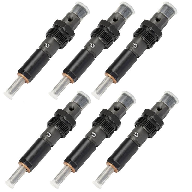 A03E-6Pcs Fuel Injector Set W/Ring Kit 3283562 For Cumm 5.9L KDAL59P6 Nozzle Holder P7100 1994-1998