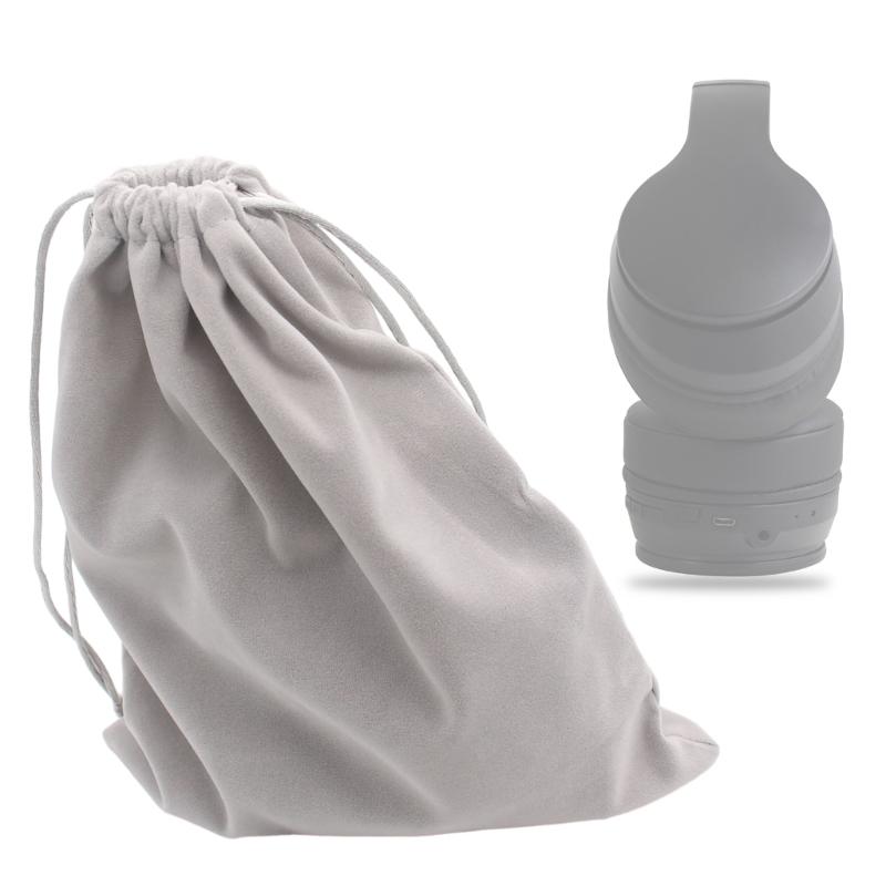 Earphones Pouch Soft and Comfortable Headphone Storage Bag Travel Carry Drawstring Headphones Pouch Multiple Uses