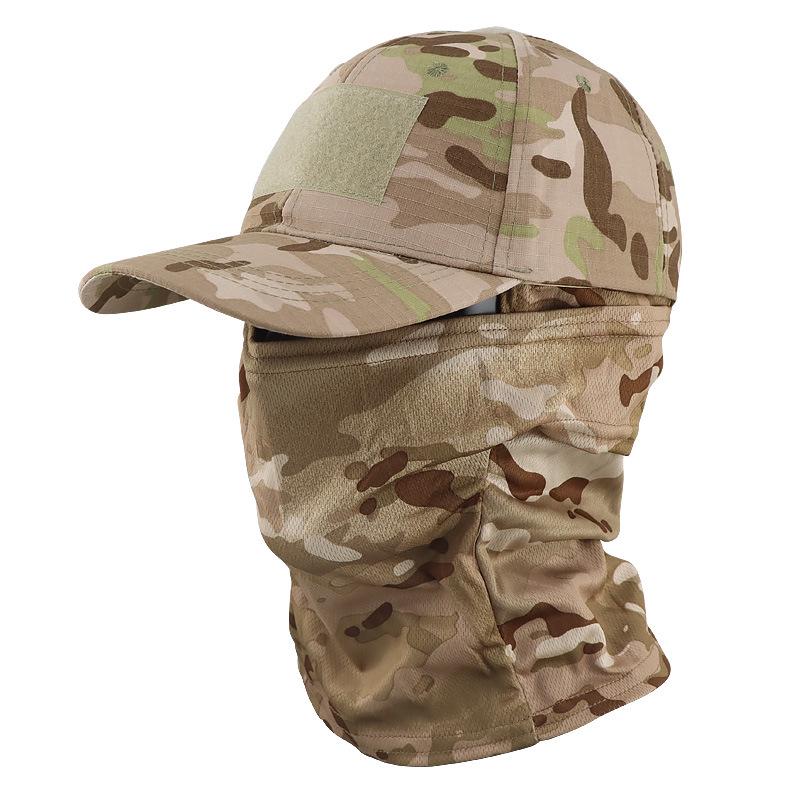 Camouflage Baseball Cap and Balaclava Set - Quick-drying, Breathable Sun Protection for Outdoor Activities