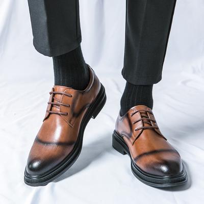 Marke Dicke Sohle Herren Business Kleiderschuhe Leder Luxus Italienischer Stil Herren Formelle Schuhe Marke Herren Bringen Business Lederschuhe