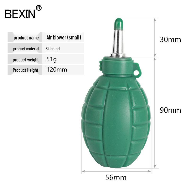 

Eco-friendly Silicone Camera Lens Dust Blower with Hand Grenade Design