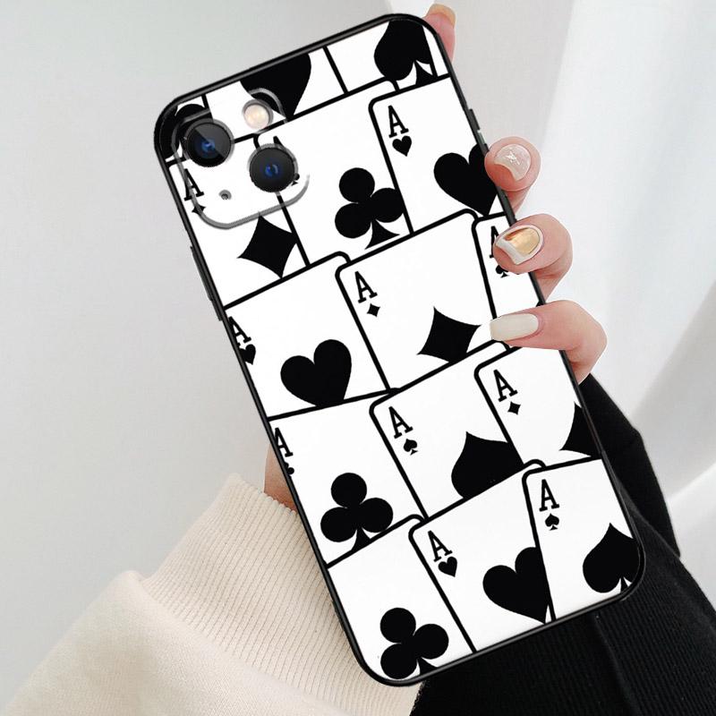 CASINO PLAYING CARDS Phone Case For iPhone 17 Pro Max 16 15 14 11 12 13 Pro Max mini 15 16 Plus 16e 17 Air Cover