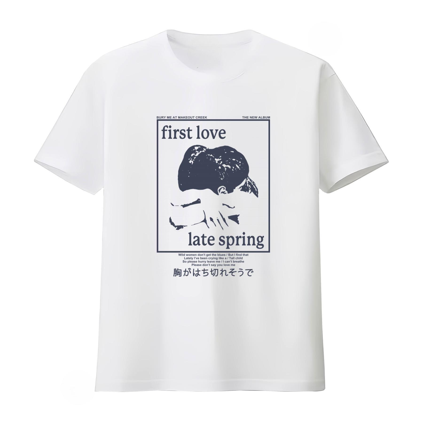 First Love Late Spring Mitski Aesthetic T Shirt Print Fashion Streetwear Unisexs Clothing and Womens Clothing 2026 Summer T Shirt S