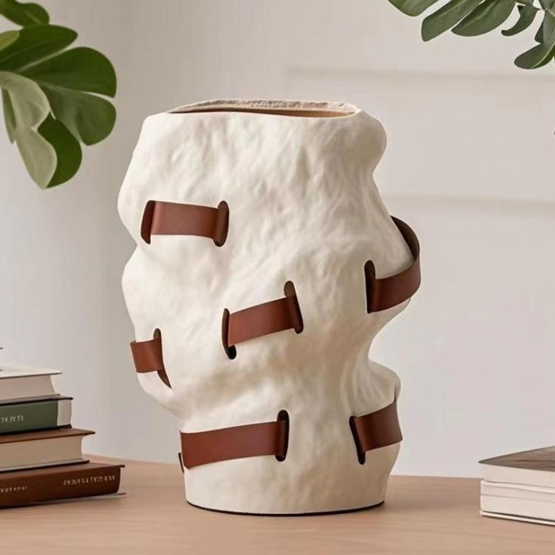 Moderne Vase Dekorative Blumenvase Elegante Schreibtischdekoration Ästhetische Tischdekorationen Heimdekoration Innenraumzubehör