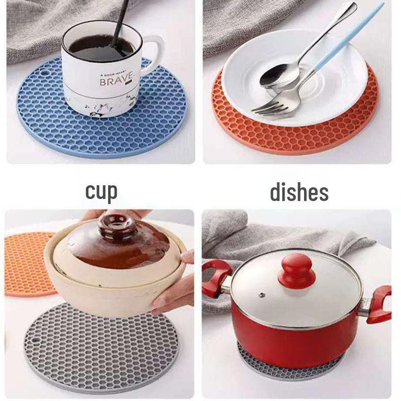 Silicone Heat-Resistant Nordic Table Mat - Anti-Scald Pad for Pots, Casseroles, and Bowls