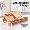 1Pcs Acrylic Dessert Tray European Style For Wedding Party Picnic Home Office Snack Fruit Sweet Treats