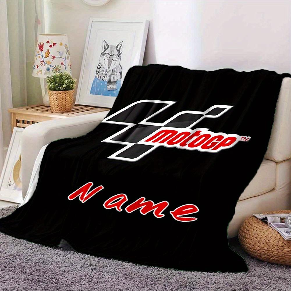 Motogp Name Blanket Lightweight Blanket For Sofa Bed Travel Camping Living Room Office Sofa Chair And Bed Digital Printed Fleece Blanket With Soft And
