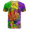 Men's Graphic Clown T Shirt Tee Short Sleeve T Shirt 3D Print Crew Neck Shirt Designer Holiday Casual Daily Mardi Gras Red Purple Green