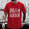 Here for The Beer Graphic Graphic T Shirts Men Y2k Streetwear Beer DAY Drinking Party Tops Plus Size Clothes Short Sleeve Tees