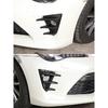 Für Toyota 86 GT86 2016-2020 Autoaufkleber Frontstoßstange Seitenbelüftung Spoiler Canard Abdeckungen Karbonfaser-Look Glänzendes Schwarz Zubehör