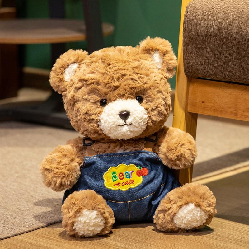 Orsacchiotti Peluche Giocattoli di Peluche Cartoon Ripieni Orsacchiotto Vestito Bambola Orsetto Carino Salopette Maglione Cappello di Compleanno Bambola Kawaii Decorazione Festa
