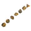 7PCs Set PMMA New Acrylic Material Eco Friendly Durable Double Color Multi Side Board Game Dice for Family