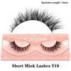 FOXESJI Real Mink Fluffy Short Eye Lashes Extension Wispy Soft Natural Short False Eyelashes Daily Wear Full Strip Lashes Makeup