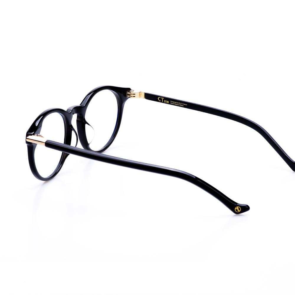 Alloaiweeo [Alo:Ctzen] Ci7601A C1 Russell Modern Black Round Glasses