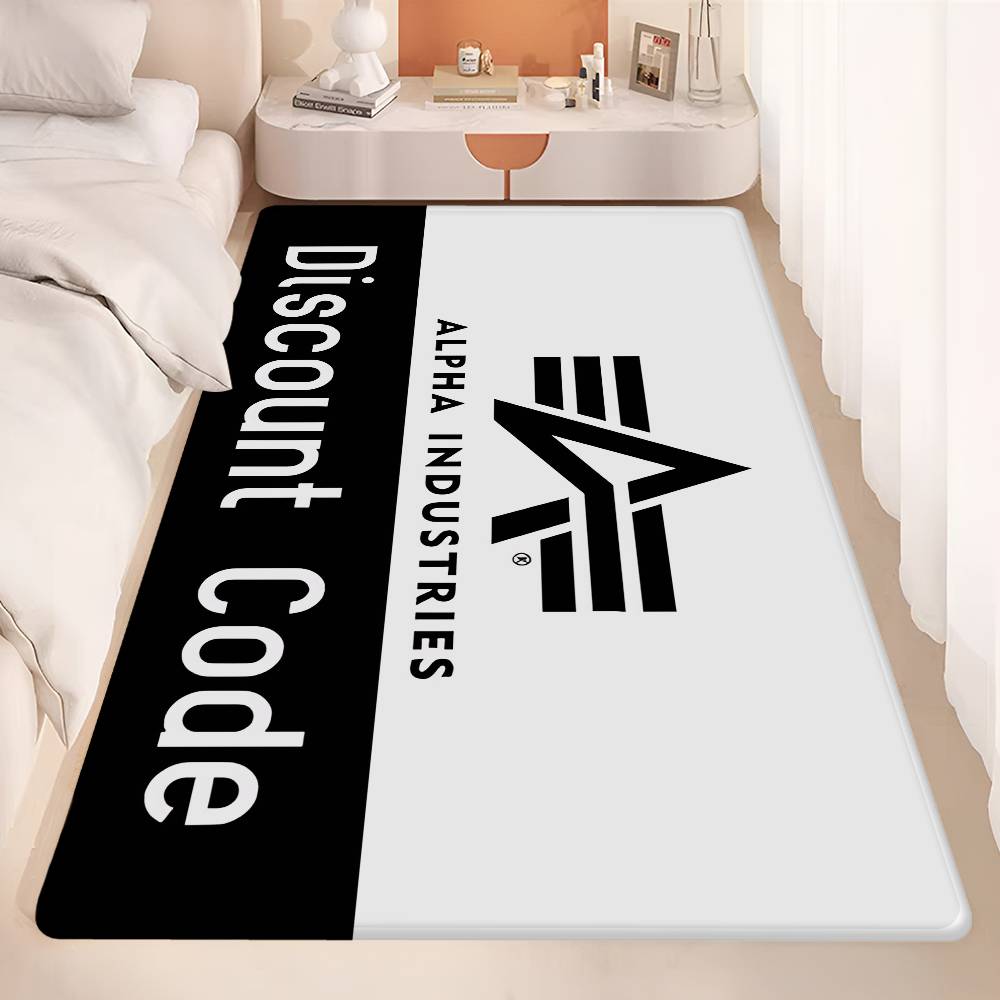 Alpha La Industries Floor Mat Rectangle Anti-slip Home Soft Badmat Front Door Indoor Outdoor Mat Welcome Doormat
